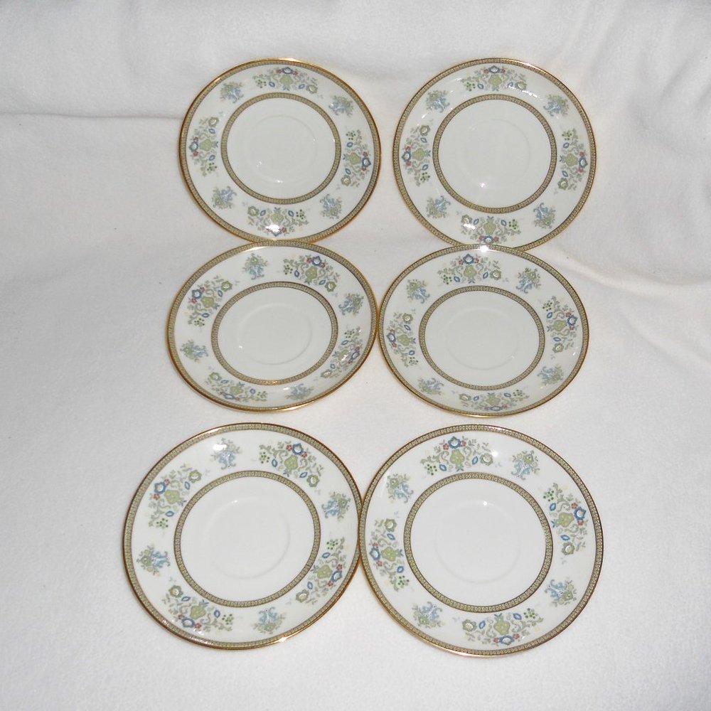 Bundle 6 Minton Fine Bone China Saucers Henley